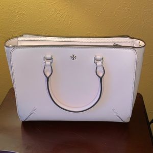 Tory Burch Leather Robinson/Double Pocket Tote